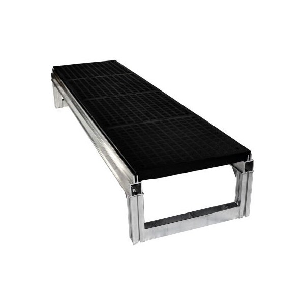Tennesee Mat Co Wearwell FOUNDATION Smooth Platform KIT 12inH x 18inW x 54inL FP1x12x18x54BK - main